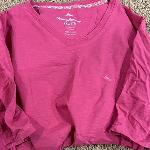 Tommy Bahama Red V-Neck Tee